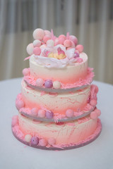 first birthday cake. beautiful cake for the first birthday of the little princess