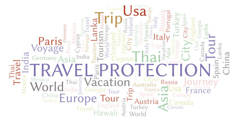 Travel Protection word cloud.