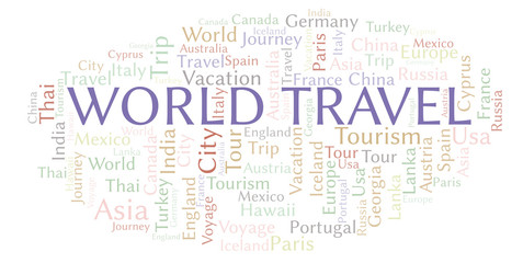 World Travel word cloud.