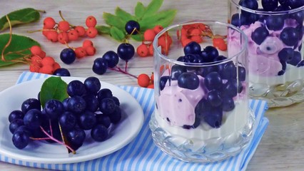 Delicious and beautiful dessert with fresh berries.