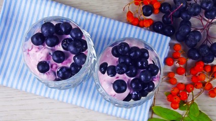 Delicious and beautiful dessert with fresh berries.