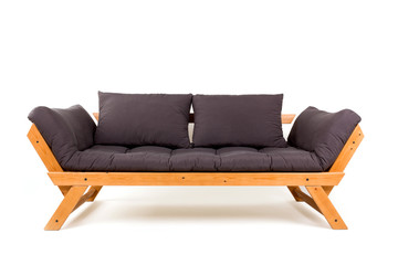 Modern couch isolated.
