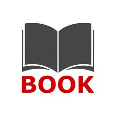 Vector sign open book icon 