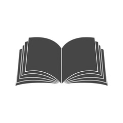 Vector sign open book icon 