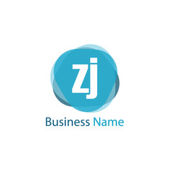 Initial Letter ZJ Logo Template Design