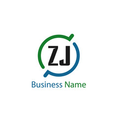 Initial Letter ZJ Logo Template Design