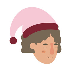 head of woman sleeping avatar character