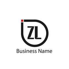 Initial Letter ZL Logo Template Design