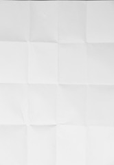White sheet of paper folded texture