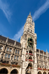 Fototapeta na wymiar Neue Rathaus - New Town Hall - Munich Germany