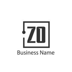 Initial Letter ZO Logo Template Design