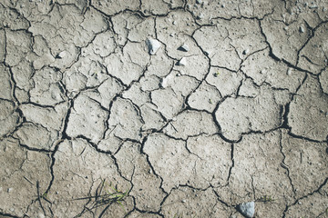 Vertrockneter, ausgelaugter Boden, Dürre / Desertifikation 