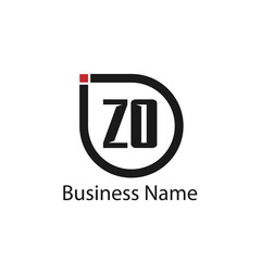 Initial Letter ZO Logo Template Design