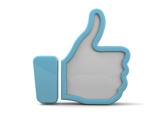 Obraz premium Like - 3D