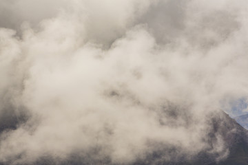 Obraz premium Beautiful storm cloudscape in the Dolomite Alps, Italy, in summer
