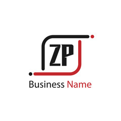 Initial Letter ZP Logo Template Design
