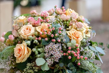 Bouquet of pink flowers