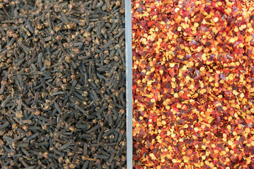 Spice and seasoning background