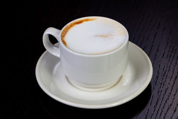 Delicious latte coffee