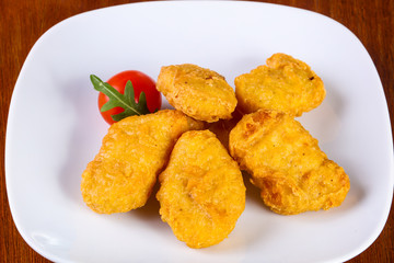 Chicken nuggets heap