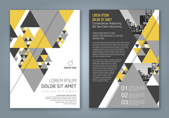 Abstract minimal geometric shapes polygon design background for business annual report book cover brochure flyer poster