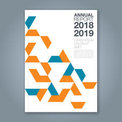 Abstract minimal geometric shapes polygon design background for business annual report book cover brochure flyer poster