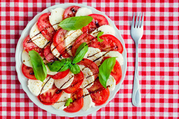 Delicious caprese salad