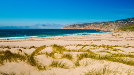 Guincho beach panorama, near Cascais, Portugal, Europe