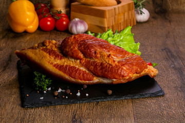 Smoked pork meat