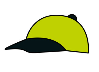 cute cap isolated icon