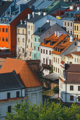 Aerial view of the historic center of Lublin, Poland. - obrazy, fototapety, plakaty
