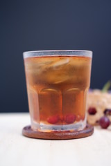 fruit punch and herb mocktail