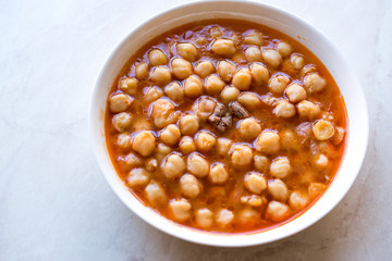 Turkish Food Chickpeas with Meat. / Etli Nohut.