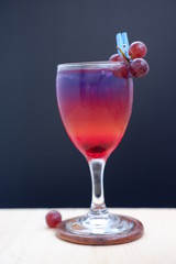 berry cocktail on table