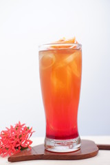 refreshing fruit punch mocktail