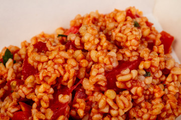 Bulgur with tomato