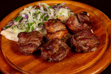 Grilled mutton kebab