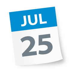 July 25 - Calendar Icon