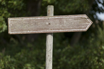 wooden signpost