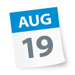 August 19 - Calendar Icon