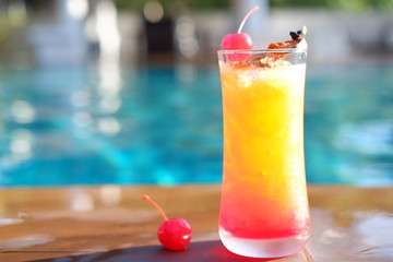 summer drink screwdriver cocktail and drink background