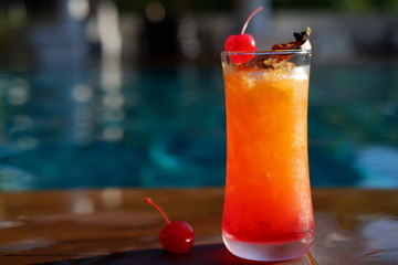 summer drink screwdriver cocktail and drink background