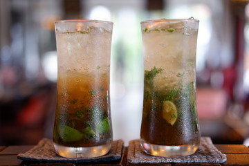 mojito cocktail at restaurant