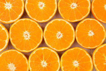 slice orange use as background