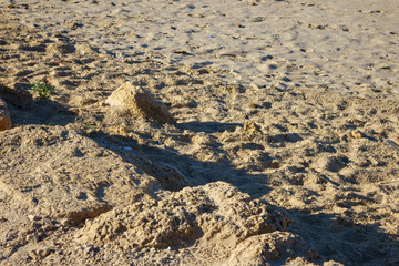 Sandy beach at Caesaria, Israel