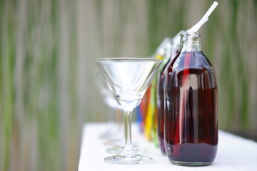 colorful summer drinks