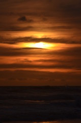 sunset over the sea