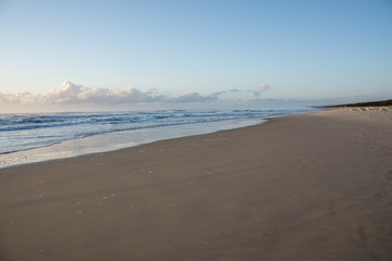 Beach on Fraser Island, Queensland, Australia at dusk