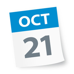 October 21 - Calendar Icon