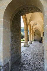 Fototapeta na wymiar orval abbey in the belgium ardennes